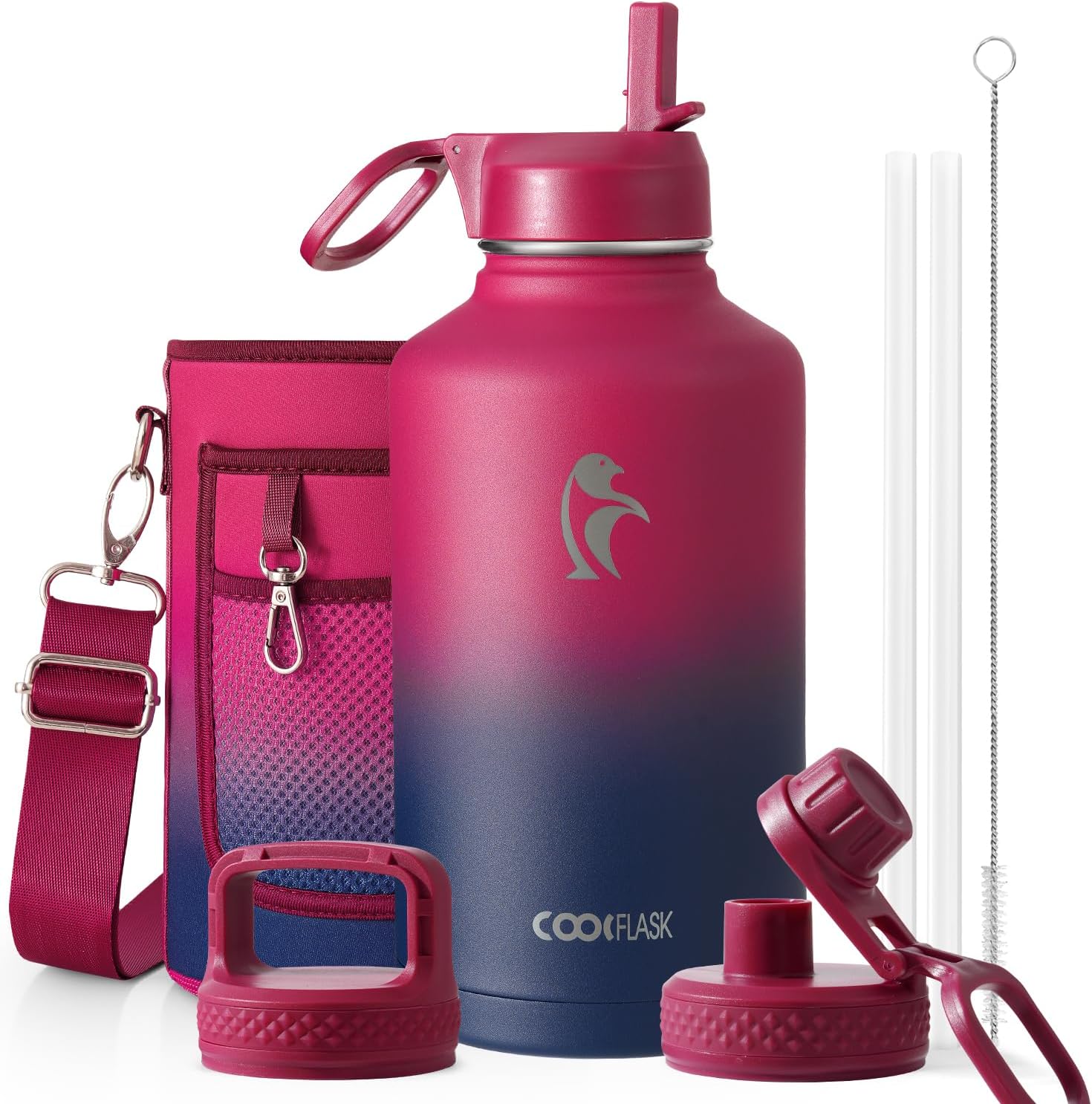 Classic 64 oz Water Bottle with Straw