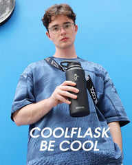 40 oz Compact Water Bottle With Strap