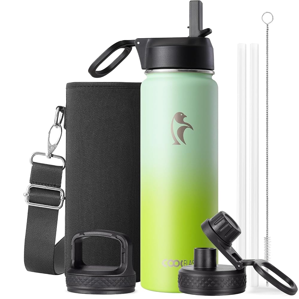 Classic 24 oz Water Bottle with Straw