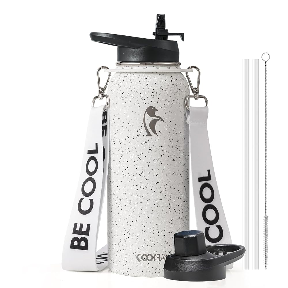 40 oz Compact Water Bottle With Strap