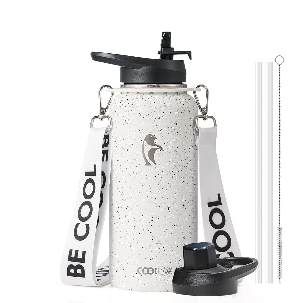 32 oz Compact Water Bottle With Strap