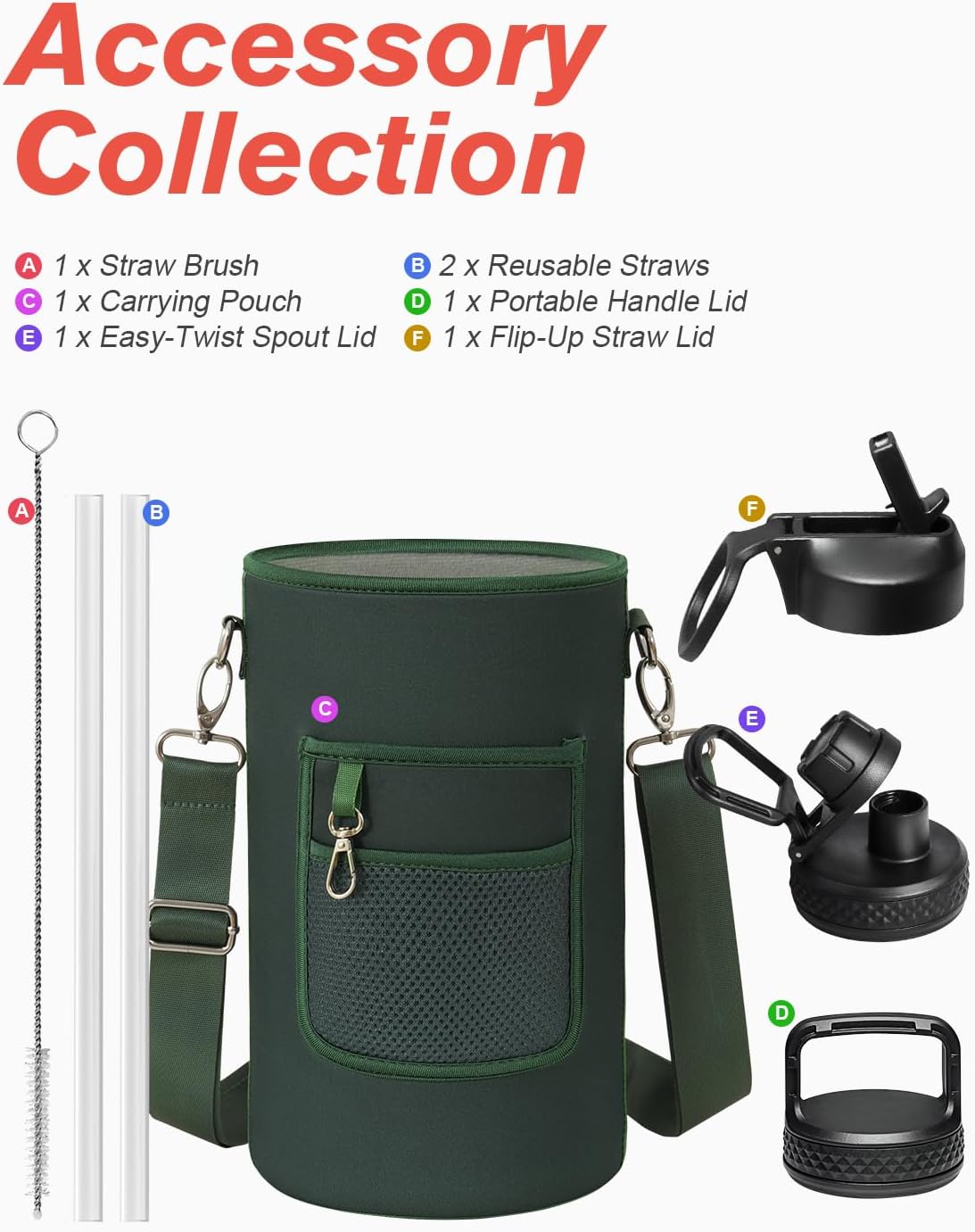 1 Gallon Jug with Straw