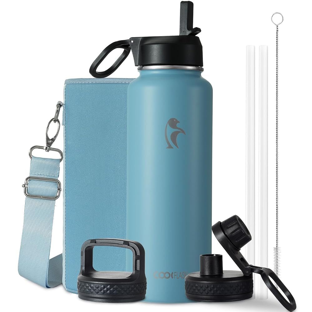 Classic 40 oz Water Bottle with Straw