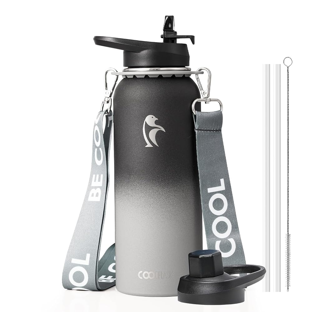 40 oz Compact Water Bottle With Strap