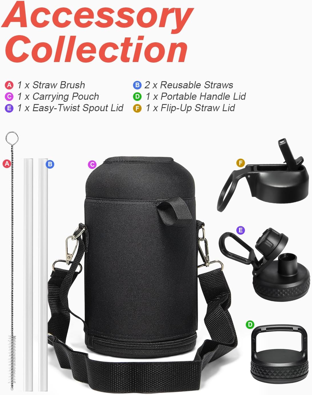 Coolflask 64 oz Water Bottle