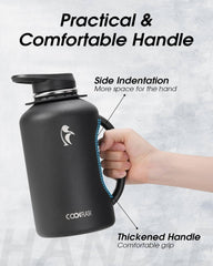 64 oz Compact Handled Water Bottle