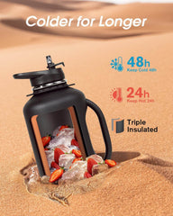 64 oz Compact Handled Water Bottle