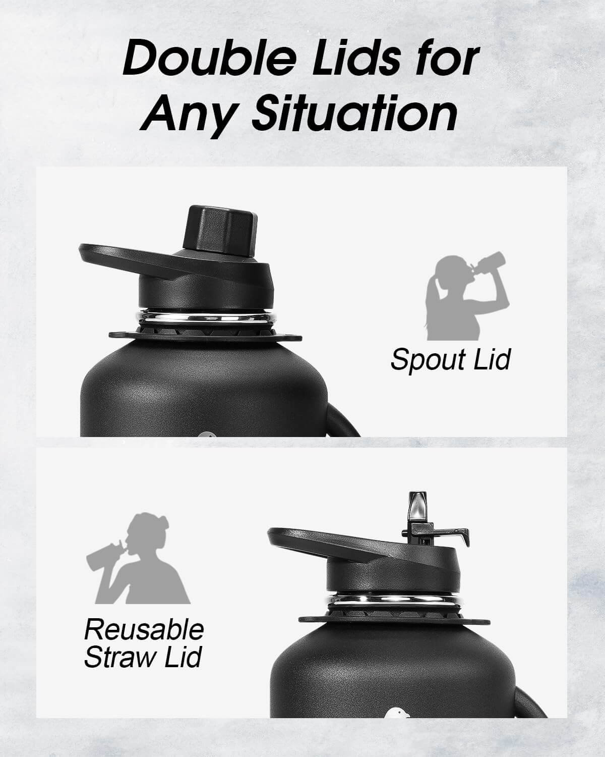 64 oz Compact Handled Water Bottle
