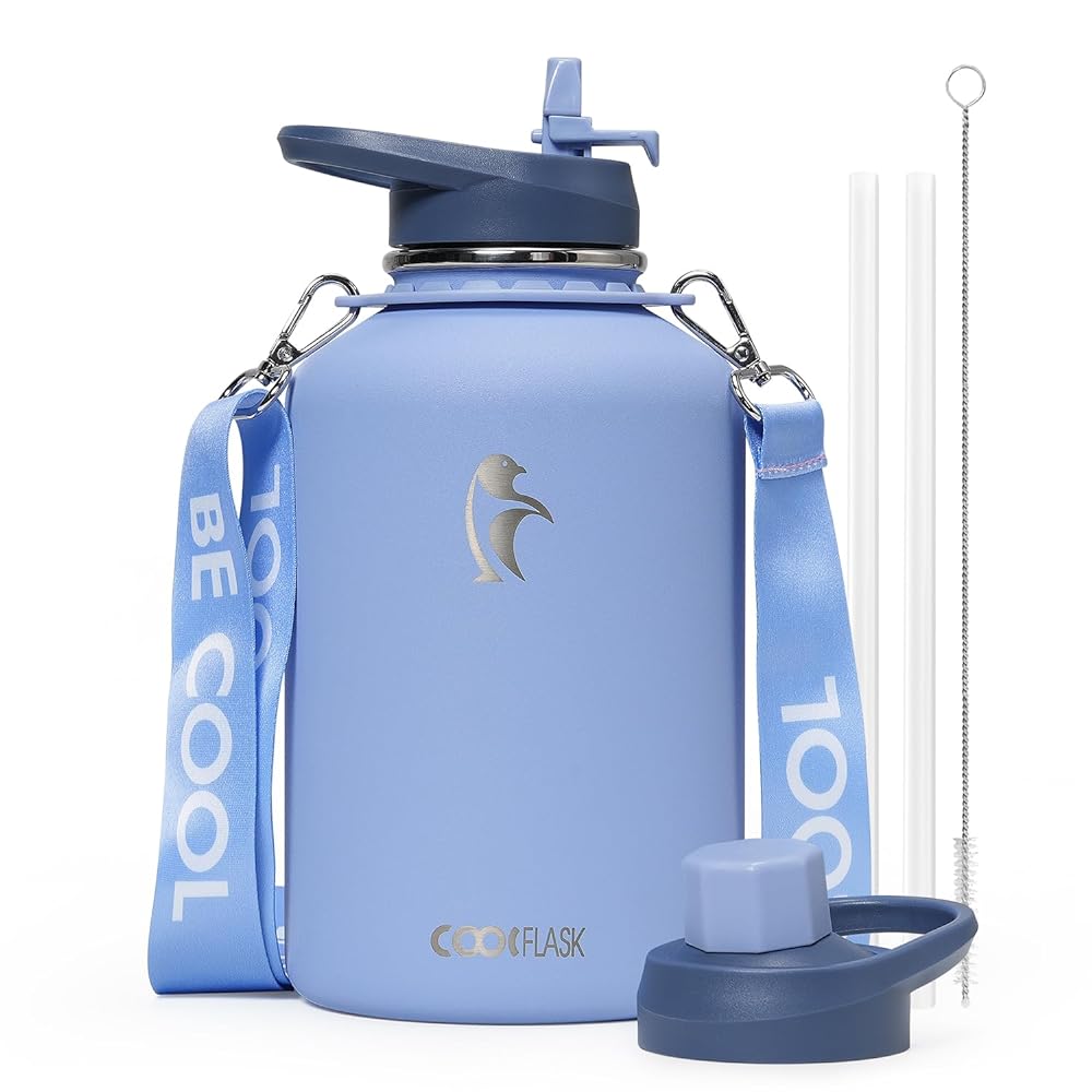 64 oz Compact Water Bottle With Strap