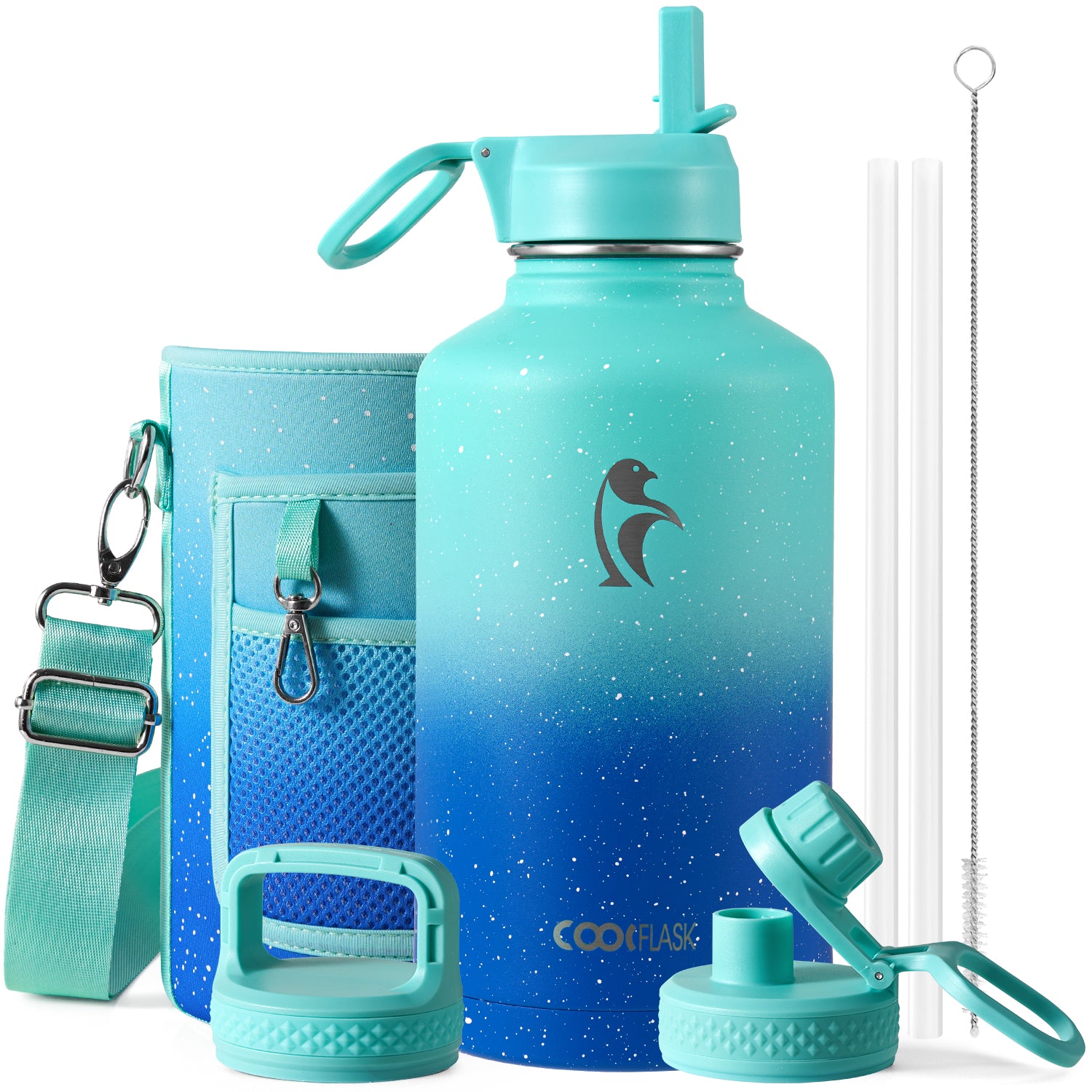 Classic 64 oz Water Bottle with Straw