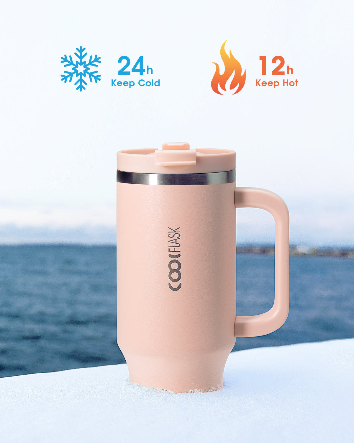 Insulated Coffee Tumbler Travel Mug - 40OZ