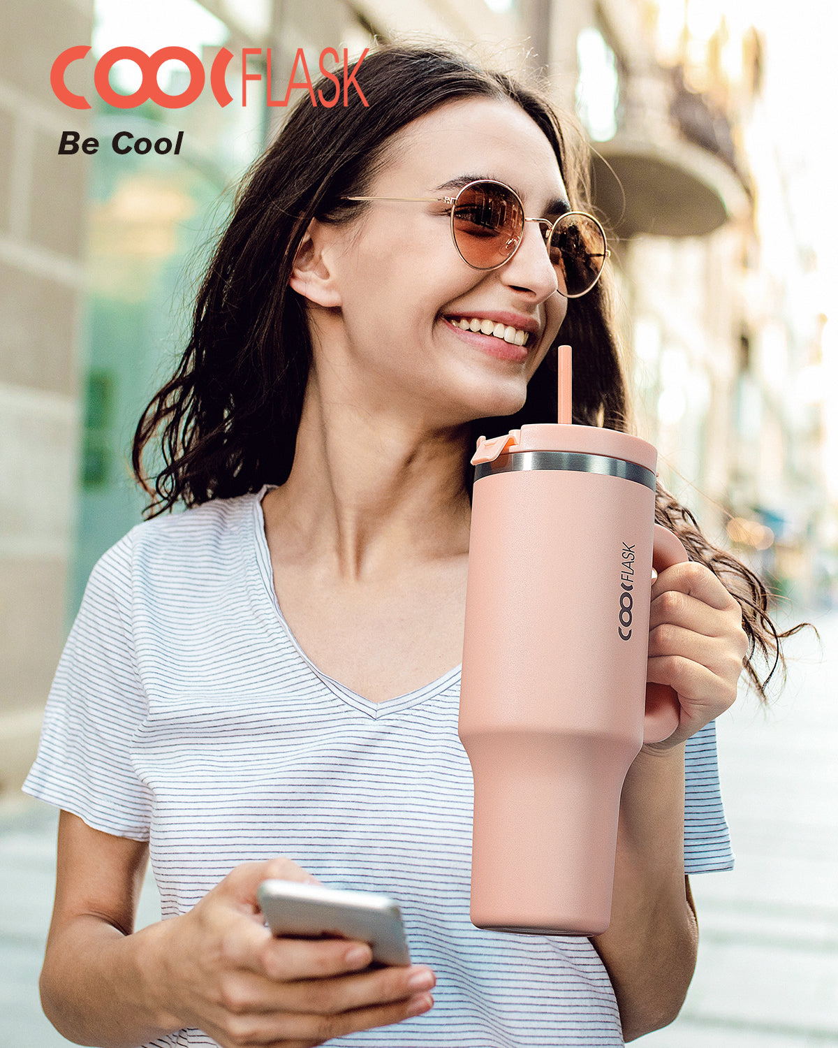 Insulated Coffee Tumbler Travel Mug - 40OZ