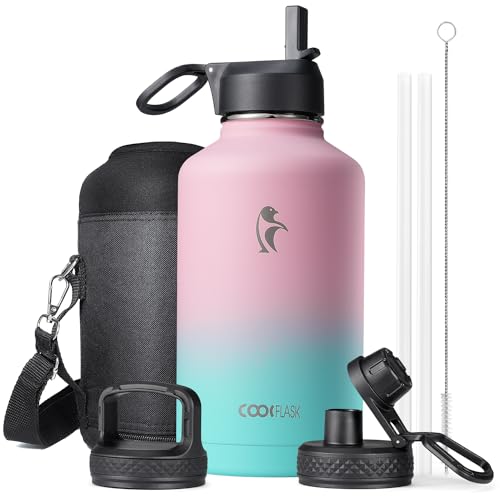 Classic 64 oz Water Bottle with Straw